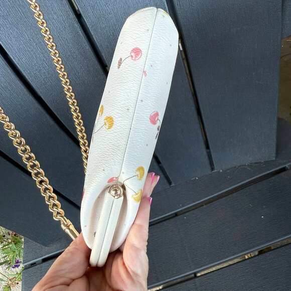 Coach Cherry Print Kisslock Sling Bag - Picture 5 of 12
